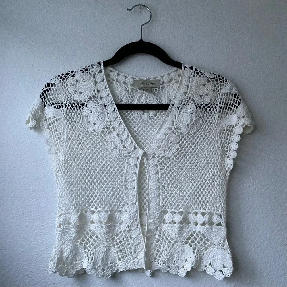 Darling Crochet Button Top - Picture 4 of 15